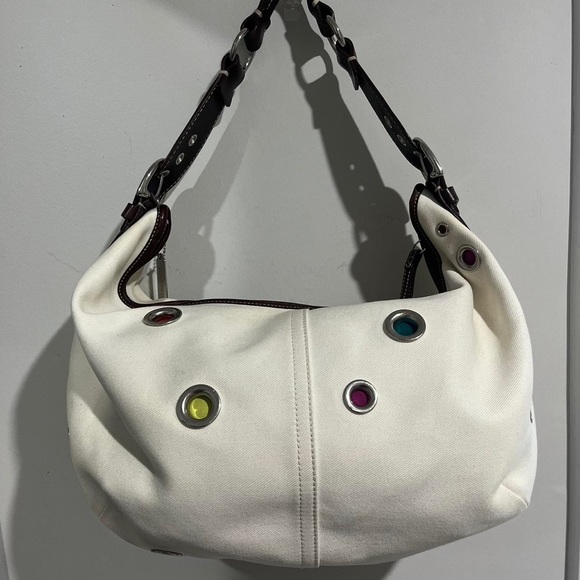 coach butterfly canvas extra large hobo soho rare 1 of a kind style 4992 - Picture 8 of 8